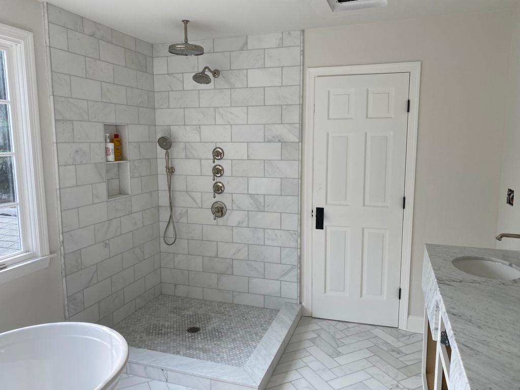 Custom tile shower remodel by Rome Leite Home Improvement in Danbury, CT