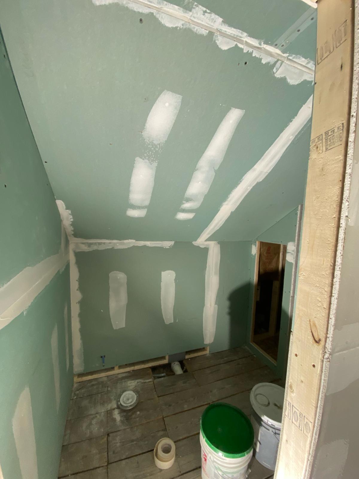 Attic conversion, drywall in progress by Rome Leite Home Improvement