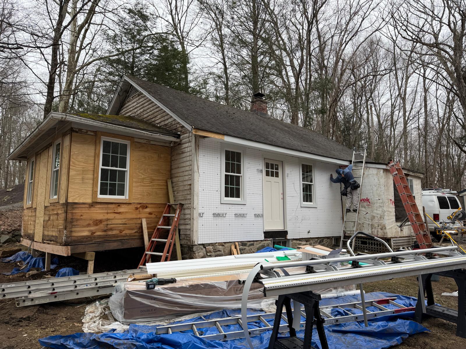 Exterior siding renovation by Rome Leite Home Improvement in Danbury, CT