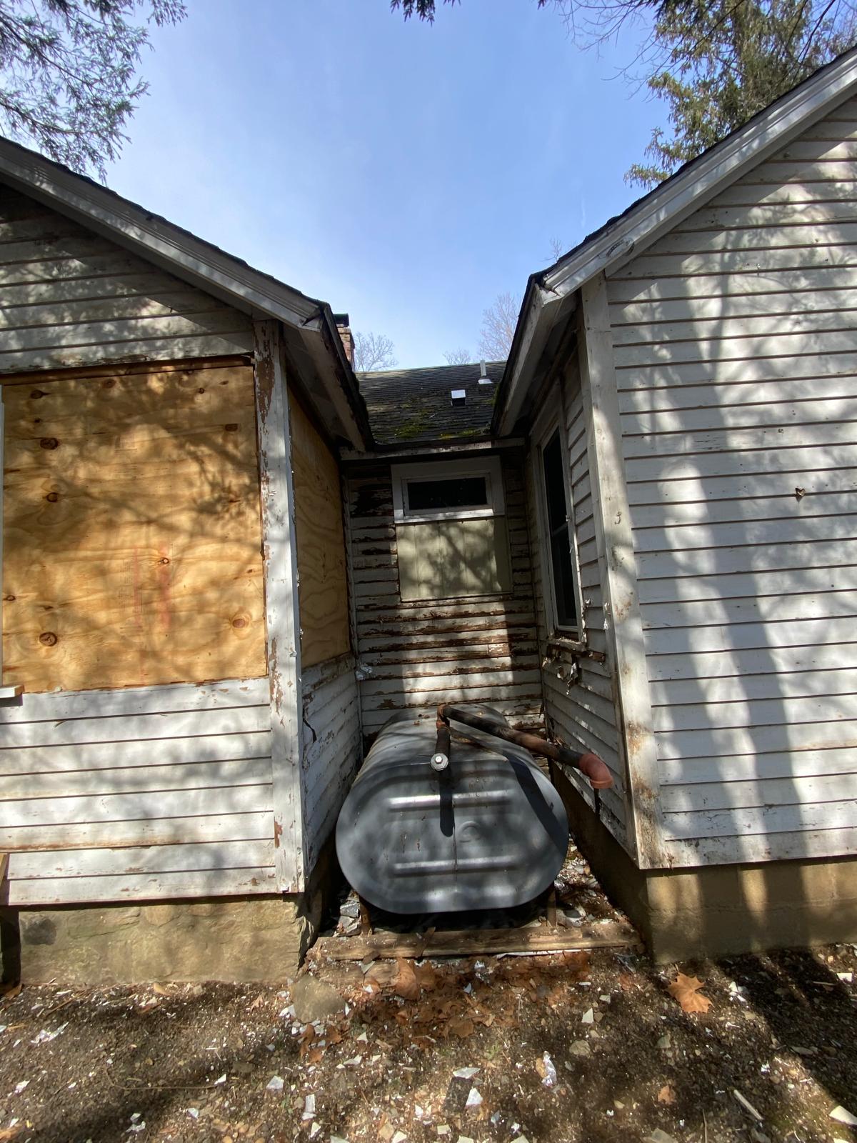 Home exterior renovation, before by Rome Leite Home Improvement in Danbury, CT